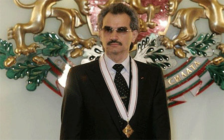 El multimillonario príncipe saudí Al Walid bin Talal Un príncipe saudí dice estar con “El Estado Judío” contra el levantamiento palestino